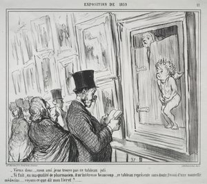 La Exposición de 1859 (lámina 11): Ven aquí, amigo mío, no encuentro este cuadro hermoso de Honoré Daumier