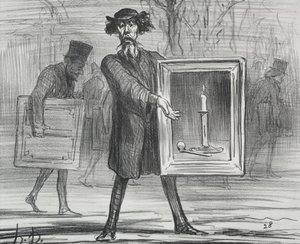 La Exposición de 1859, lámina 1: ¡Han rechazado esto, los ignorantes!, 1859