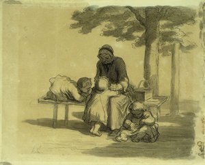 La Abuela; Une Grand Maman de Honoré Daumier