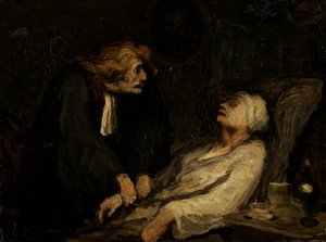 El Hipocondríaco (El Inválido Imaginario) de Honoré Daumier