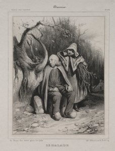 El inválido, 1835 de Honoré Daumier
