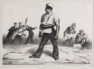 La Asociación Mensual (lámina 20): ¡No te metas con eso! de Honoré Daumier