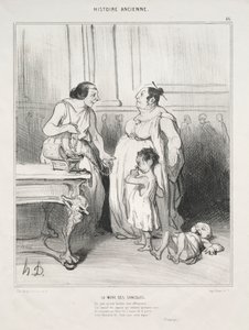 La madre de los Gracos de Honoré Daumier