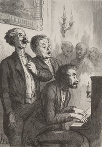 Los cantantes: Los cantantes en el salón