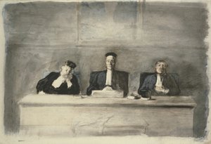 Los tres jueces, 1858-60 de Honoré Daumier
