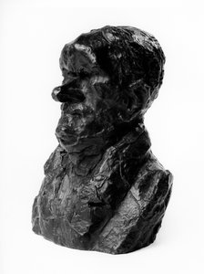 Los bustos de las “Celebridades del Justo Medio” Caricatura de Auguste Ganneron (1792-1847), diputado e industrial. El tímido. Escultura de Honoré Daumier (1808-1879) siglo XIX. de Honoré Daumier