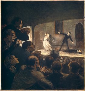 El drama, hacia 1860 (óleo sobre lienzo) de Honoré Daumier