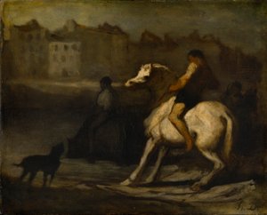 El abrevadero de Honoré Daumier