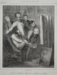 A través de los estudios, 1862 de Honoré Daumier