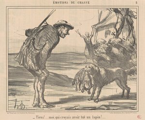 ¡Vaya! ¡Yo creía haber matado un conejo! ... de Honoré Daumier