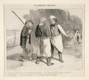 ¡Aquí! Yo que pensaba que acabábamos de descubrir una isla desierta de Honoré Daumier