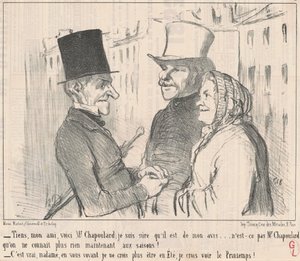 Toma, amigo mío, aquí está el Sr. Chapoulard... de Honoré Daumier