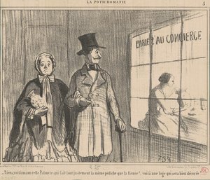 Mira, ahí está la señorita Palmyre que hace... de Honoré Daumier