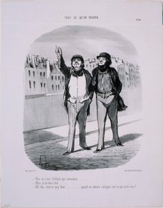 Todo lo que quieras- ¿Ves? Es el eclipse que comienza de Honoré Daumier