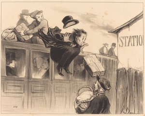 Treinta segundos de estación de Honoré Daumier