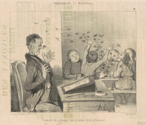 Triste destino de los profesores de Honoré Daumier
