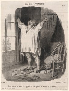 Tres de la mañana... de Honoré Daumier