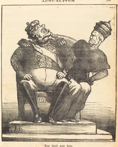 Demasiado estrecho para dos de Honoré Daumier