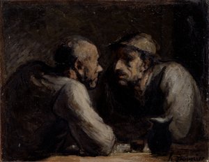 dos bebedores de Honoré Daumier