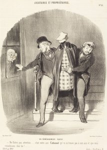 Una mudanza furtiva de Honoré Daumier
