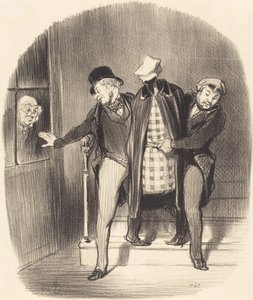 Una Mudanza Furtiva de Honoré Daumier
