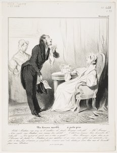 Un hombre sensible (Caricaturana 43) de Honoré Daumier