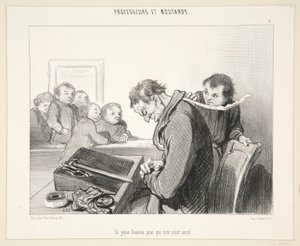 Un joven para quien nada de Honoré Daumier