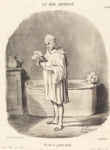 Un día de gran aseo de Honoré Daumier
