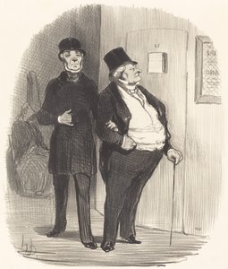 Un día de representación a beneficio... de Honoré Daumier