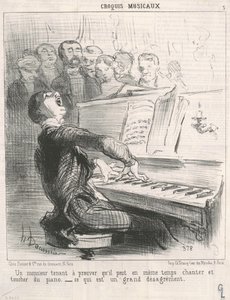 Un señor que quiere demostrar que puede... de Honoré Daumier