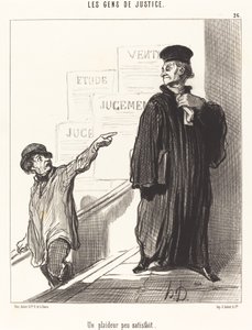 Un litigante poco satisfecho de Honoré Daumier