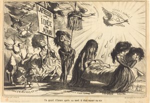 Un cuarto de hora después de su muerte, todavía estaba vivo de Honoré Daumier