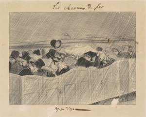 Un viaje de placer de París a Orleans de Honoré Daumier