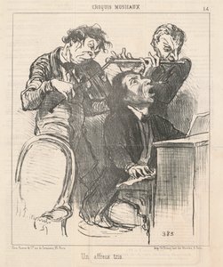 Un trío horrible de Honoré Daumier