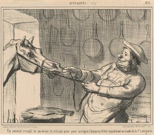 Un animal lleno de modestia... de Honoré Daumier