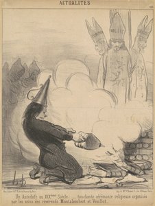 Un auto de fe en el siglo XIX de Honoré Daumier