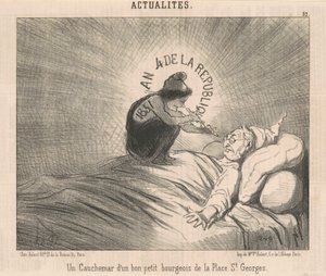 Una pesadilla de un... Burgués de la Plaza St. Georges de Honoré Daumier