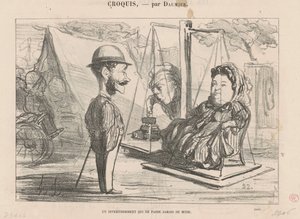 Un entretenimiento que ... de moda de Honoré Daumier
