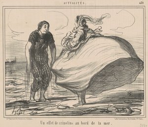 Un efecto de crinolina al borde del mar