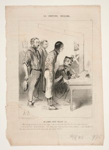 Un hombre salva a pesar de sí mismo de Honoré Daumier