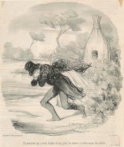 Un señor que quiso estudiar... las costumbres... de las abejas de Honoré Daumier