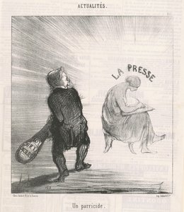Un parricidio de Honoré Daumier