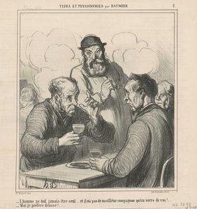 Un filósofo de Honoré Daumier