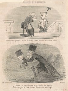 Un solicitante acechando ... ¡Bineau! de Honoré Daumier