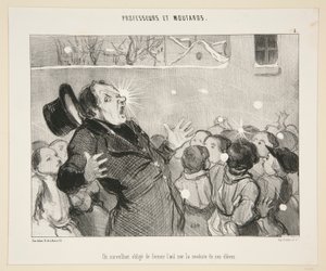 Un supervisor obliga de Honoré Daumier