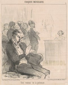 Una víctima de la cortesía de Honoré Daumier
