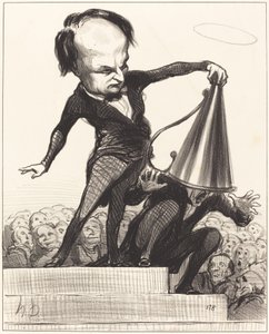 Una gloria apaga a la otra de Honoré Daumier
