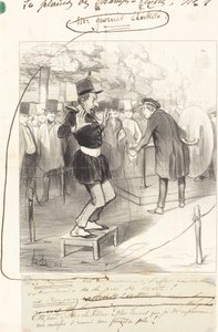 Un guerrero electrizado de Honoré Daumier