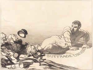 Una pánica de liliputienses... de Honoré Daumier