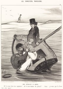 Una revuelta a bordo de Honoré Daumier